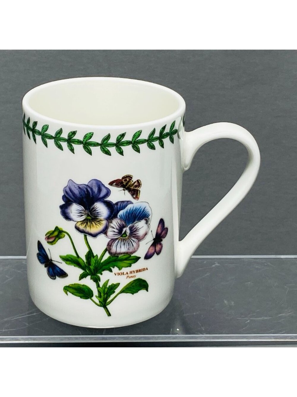 Pimpernel Botanic Garden Pansy Mug 10 Oz Viola Hybrida Floral Porcelain Cup
